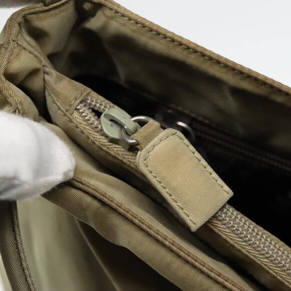 PRADA Tote Bag Nylon Beige Silver Auth bs18439 - Picture 10 of 16